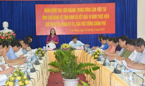 Cao Bang province: Northwest Steering Committee leader inspects implementation of policy on Protestantism 